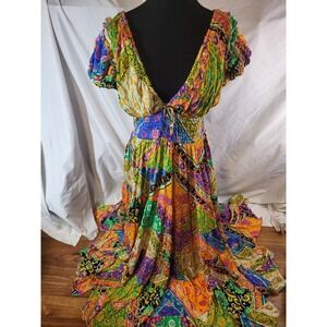 Anthropologie Love The Label Size M Caroline Maxi Dress Suri Print